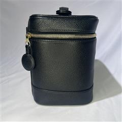 2003 Chanel Black Caviar Cosmetic Bag CC